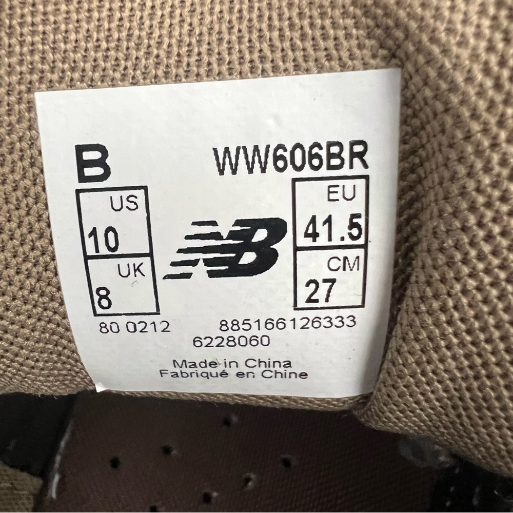 New Balance 606 Womens 10 Hiking Walking Shoes Sneakers WW606BR Brown Tan - Picture 8 of 8